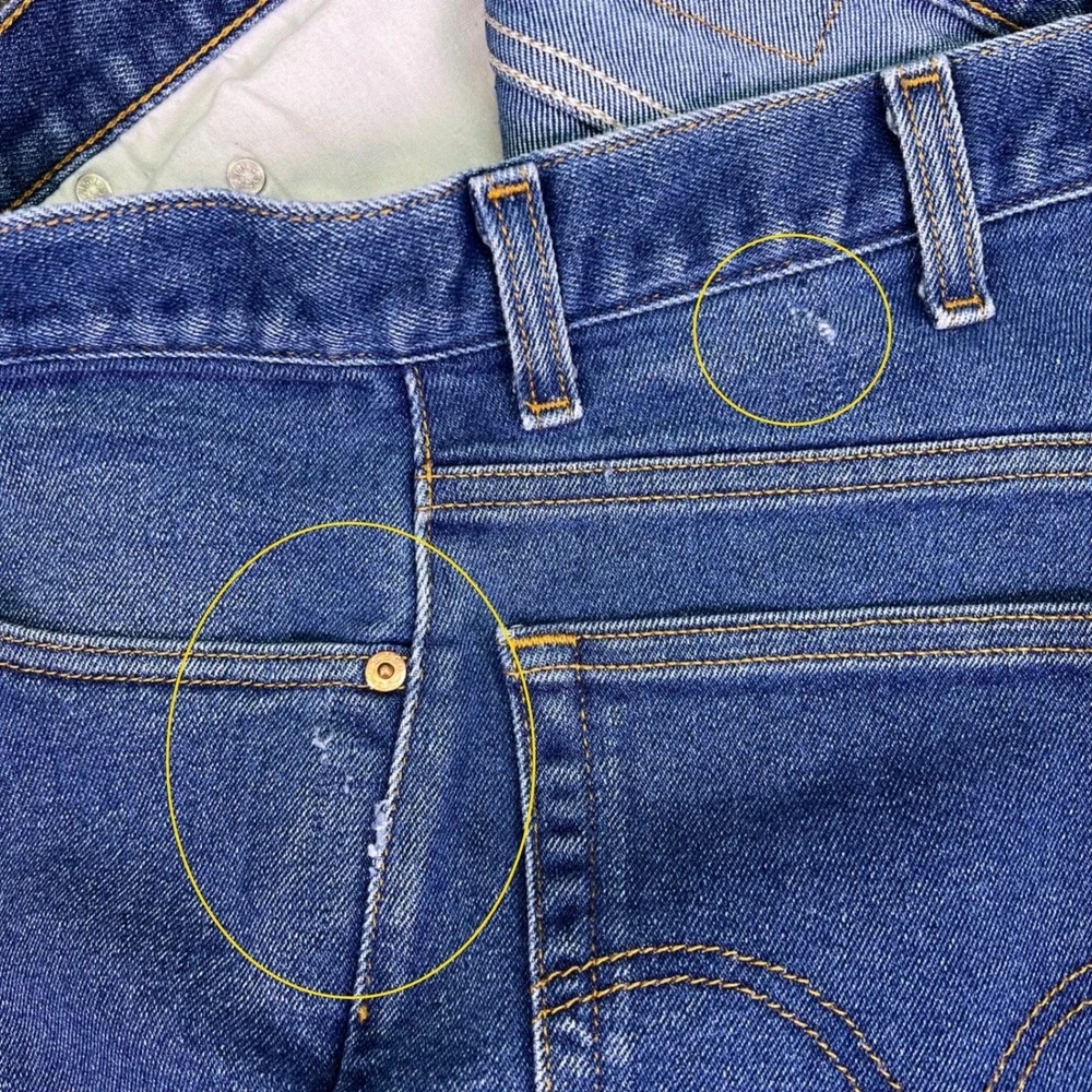 Levis 517 Jeans Men 35x32 Blue Bootcut Denim Western Cowboy Rodeo Retro Tag38x34